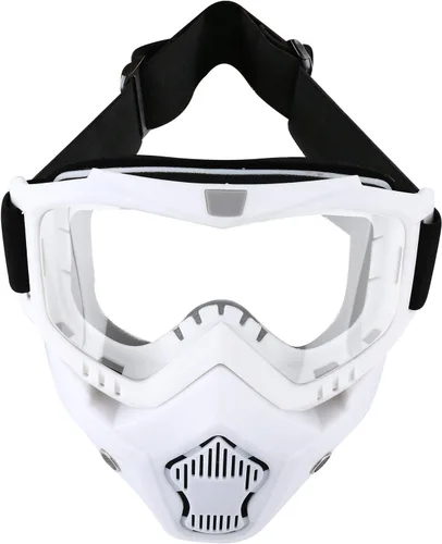 Vista 10 de LJDJ Gafas de motocicleta con máscara extraíble – Gafas de motocross ATV Anti-UV ajustables MX Riding Offroad Ciclismo Moto Gafas protectoras Racing