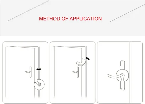 Vista 6 de Protector de pellizco para dedos, 2 piezas. Puertas a prueba de niños hechas con tapón de puerta de espuma suave y duradera. Evita lesiones por Negro