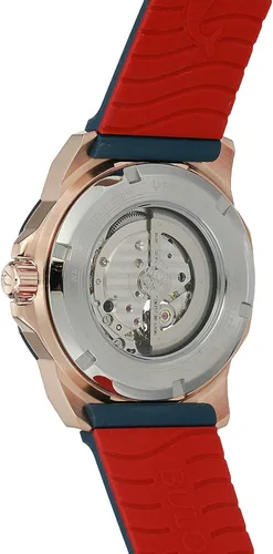 Vista 4 de Bulova - Reloj automático analógico para hombre con correa de silicona 98A227 Reloj automático