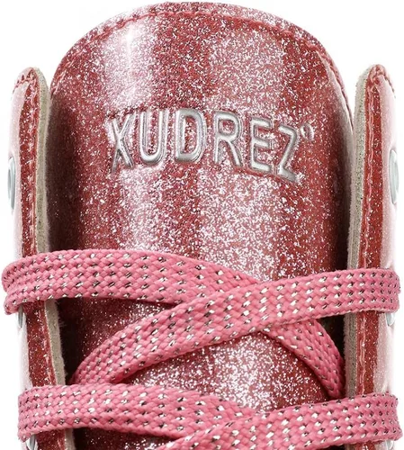 Vista 6 de XUDREZ Patines de ruedas para mujeres y hombres, de piel sintética brillante, zapatos de patinaje de alta calidad para principiantes, patines