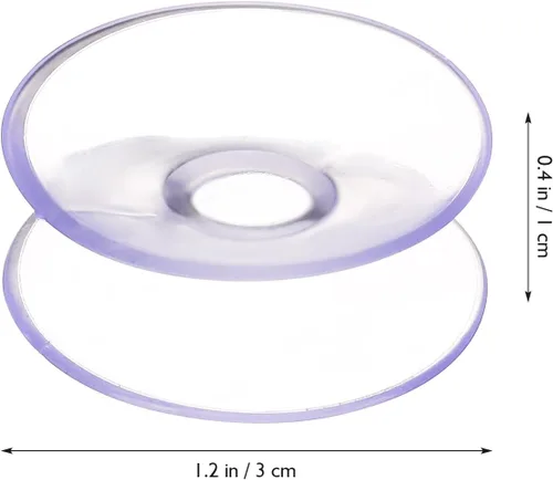 Vista 8 de Alipis 10 piezas de plástico transparente parachoques parachoques resistentes ventosas para vidrio transparente PVC plástico ventosas de dos caras