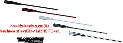 Vista 8 de VMS Racing Antena de pico de 9 pulgadas en aluminio Billet negro compatible con Ford F150 F250 F350 F450 F550 F650 1997-2025