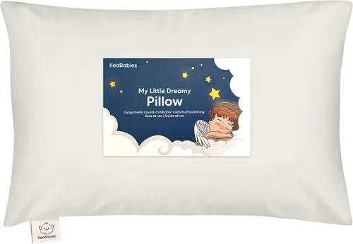Vista 39 de Almohada para niños pequeños con funda - 13 x 18 pulgadas My Little Dreamy Almohada para niños pequeños de KeaBabies para viajar y dormir, funda