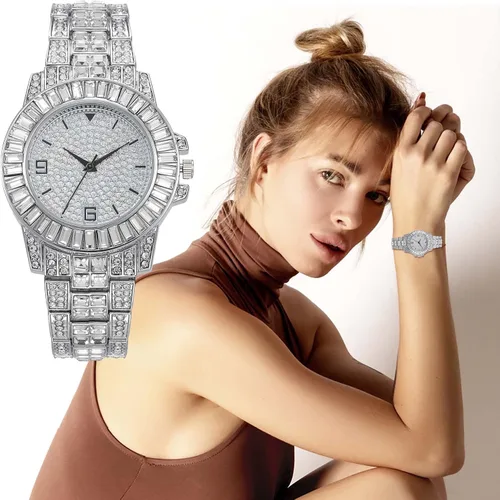 Vista 4 de Willisos Relojes para mujer reloj analógico de cuarzo esfera redonda sólida romana correa de cuero reloj de pulsera