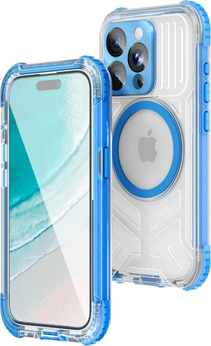 Vista 55 de WIFORT Funda impermeable para iPhone 15, [IP68 bajo el agua a prueba de polvo] [pantalla integrada] [15 pies a prueba de golpes militar], cubierta