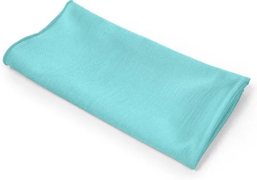 Vista 9 de Ultimate Textile -5 docenas - Reversible Shantung Satin - Majestic - Servilletas de tela Majestic de 17 x 17 pulgadas, color azul aguamarina Aqua