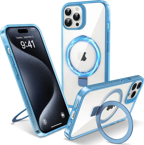 Vista 19 de Funda magnética para iPhone Air – [Soporte invisible integrado] [Compatible con MagSafe] [Protección contra caídas de grado militar] Cubierta