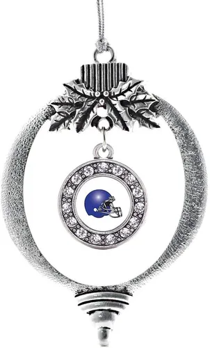 Vista 562 de Inspired Silver - Adorno de cromosoma 21 con dije de círculo de plata con joyas de circonita cúbica