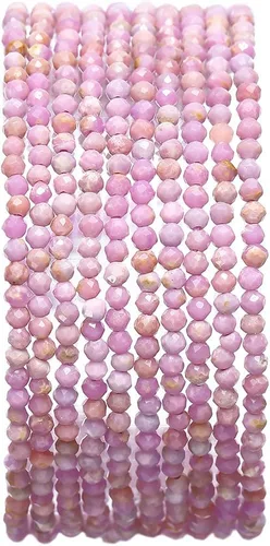Vista 5 de BEADIA Cuentas de piedra natural africana de turquesa faceted rondelle 3x4mm semipreciosas sueltas para hacer joyas 38cm