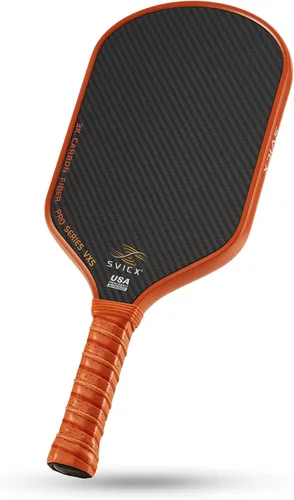 Vista 12 de Carbon Fiber Pickleball Paddle 16mm – Professional Pickleball Paddles with Superior Control, Power & Spin – Extended Handle for Two-Handed Grip