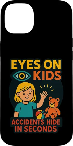Vista 15 de Eyes on Kids Child Safety Gift for Moms, Granny, Grandad Case for iPhone 16