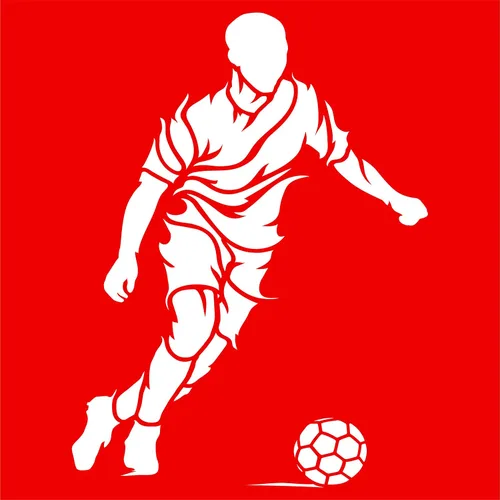 Vista 6 de Plantillas para paredes: Plantilla de fútbol, 6.5 x 9 pulgadas (M) - Pared decorativa para jugador de fútbol