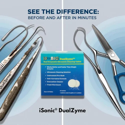 Vista 6 de iSonic CTDE01 DualZyme Dual Enzimatic Ultrasonidos Tableta de Limpieza