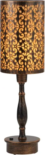 Vista 8 de UMEXUS - Lámpara de mesa inalámbrica pequeña con bombilla recargable Remote Control Timer & Dimmer & RGB Color Changing, Antique Ambient lighting