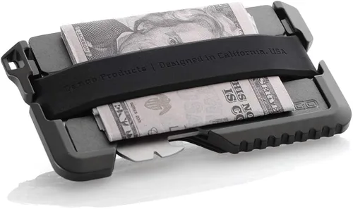 Vista 3 de Dango T01 Billetera táctica EDC - Hecha en Estados Unidos - Cuero genuino, Multiherramienta, Bloqueo RFID