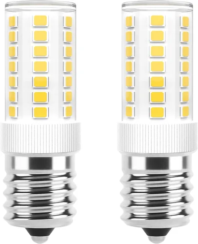 Vista 10 de Bombillas LED E17 regulables de 5 W para microondas sobre estufa, 125 V, 40 W, equivalente a incandescente, blanco cálido 3000 K, apto