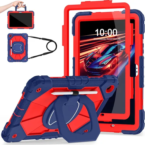 Vista 8 de Auizotl Funda para Samsung Galaxy Tab A9+/A9 Plus de 11 pulgadas (SM-X210/X216/X218) con protector de pantalla/soporte giratorio/soporte