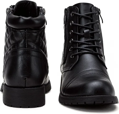 Vista 9 de Vepose - Botas de combate a la moda para mujer, altura al tobillo