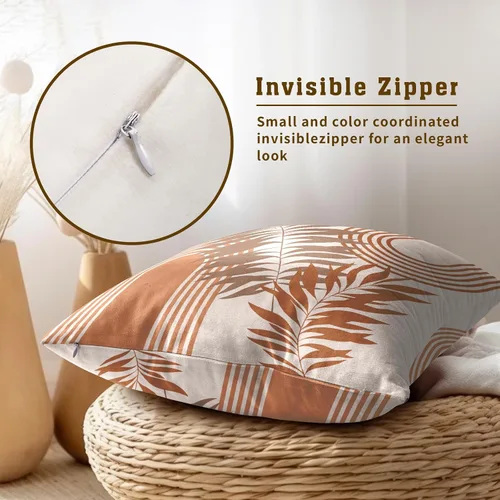 Vista 170 de Giwawa Juego de 2 fundas de almohada decorativas con diseño floral de girasol de 16 x 16 pulgadas, fundas de cojín decorativas para el hogar, sofá
