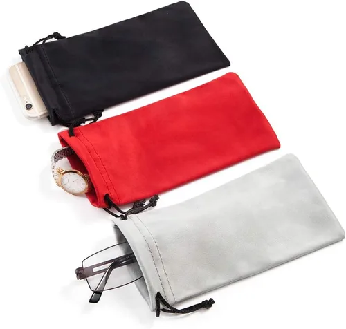 Vista 7 de TRIUMPH VISION Paquete de 3 bolsas suaves para lentes - Bolsa para gafas Bolsa de limpieza de pantalla de microfibra