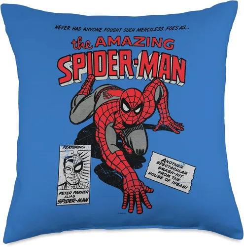 Vista 5 de Marvel Amazing Spider-Man - Cojín de cojín de cómic, 16.0 x 16.0 in, multicolor