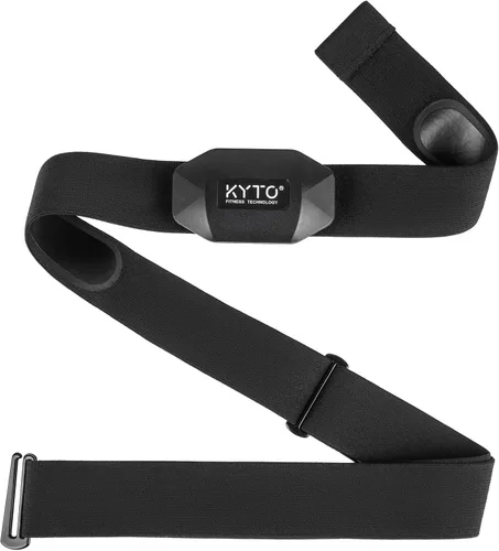 Vista 8 de KYTO Heart Rate Monitor Chest Strap - ANT+ & Dual Bluetooth 4.0 HR Sensor, IP67 Water-Resistant, Compatible with Peloton, Zwift, Garmin, Precise HR