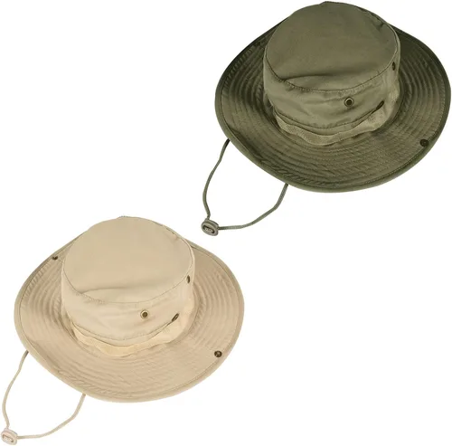 Vista 30 de Sombreros de sol para hombres y mujeres, sombrero de cubo UPF 50+, sombrero Boonie plegable, protección UV, senderismo, playa, pesca, safari