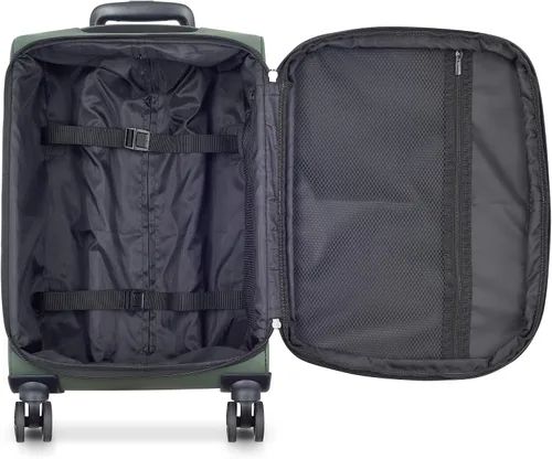 Vista 3 de DELSEY Paris Sky Lite Softside - Maleta expandible con ruedas giratorias, Verde, Sky Lite Softside - Maleta expandible con ruedas giratorias