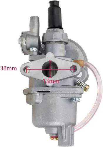 Vista 2 de Fuerdi carburador de 44 mm con filtro de aire para minimotocicleta de cross, cuatriciclo, minimotocicleta y escúter de 47 y 49 cc