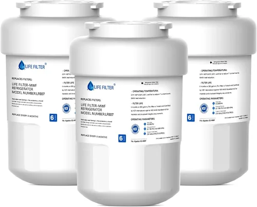 Vista 11 de Lifefilter - Reemplazo para filtros de agua de refrigerador MWF, MWFP, HDX FMG-1, MWFA, GWF, GSE25GSHECSS, WFC1201, RWF1060, 197D6321P006, 9991