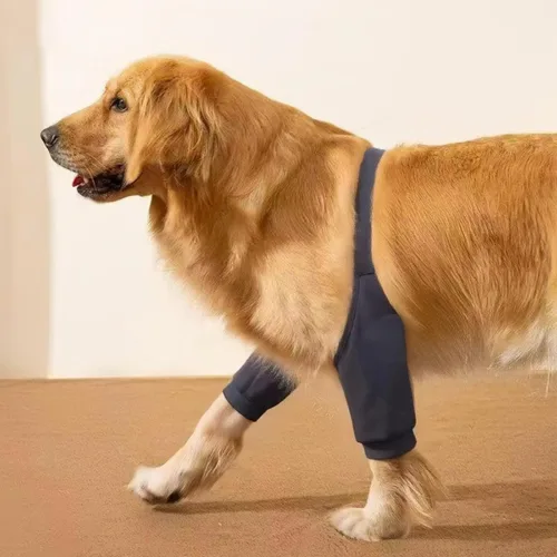 Vista 2 de Funda protectora para patas de perro, funda protectora para codos y piernas, cómodo protector de codo de perro para el cuidado de las articulaciones