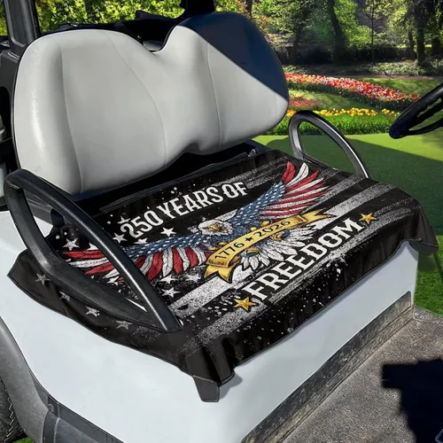 Vista 44 de Fundas de asiento de carrito de golf, toalla de manta de asiento de carrito de golf, cubierta de asiento de carrito de golf para asientos de 2