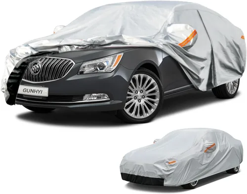 Vista 98 de GUNHYI - Funda de automóvil de 6 capas para Tesla Model 3 (2017-2025), impermeable para todo tipo de clima, protección UV contra la nieve, el sol