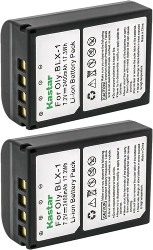 Vista 5 de Kastar BLX1 - Batería de repuesto para Olympus OM System BLX-1, cargador de batería de iones de litio Olympus OM System BCX-1, cámara sin espejo