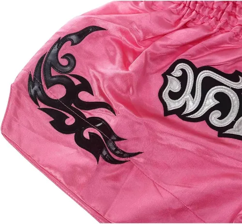 Vista 9 de FLKKY Muay Thai - Pantalones cortos de boxeo para hombres y mujeres, de alta calidad, para entrenamiento de artes marciales, gimnasio, boxeo