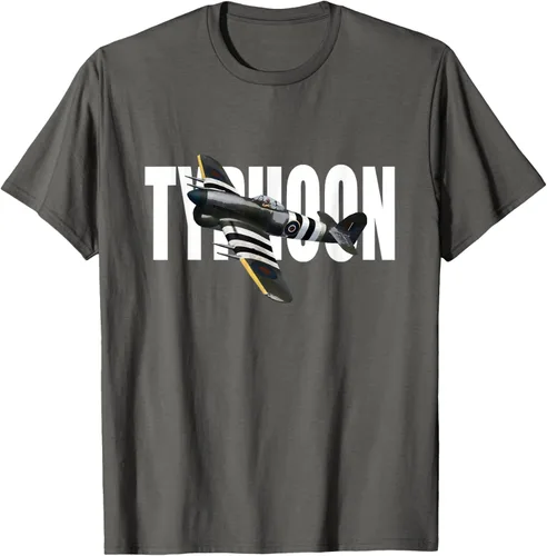 Vista 103 de RAF Hawker Typhoon WW2 Fighter Aircraft T-Shirt