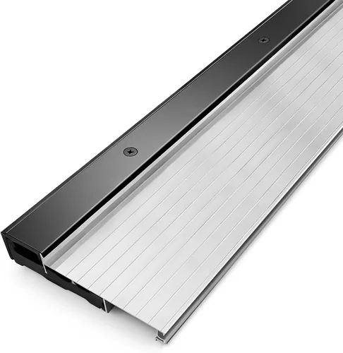 Vista 4 de Umbral de puerta de aluminio de 36 pulgadas para entrada delantera, se adapta a jamba de puerta de 6-9/16 pulgadas, accesorios para el hogar