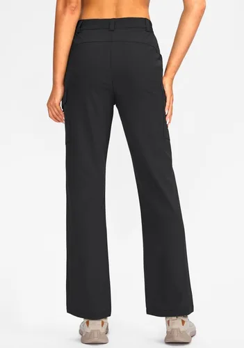 Vista 3 de Pudolla Women's Hiking Pants with Pockets Boot Cut Lightweight Cargo Travel Camping Golf Pants for All Seasons