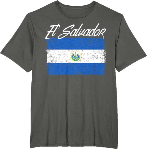 Vista 7 de Camiseta Salvadoreña Bandera El Salvador