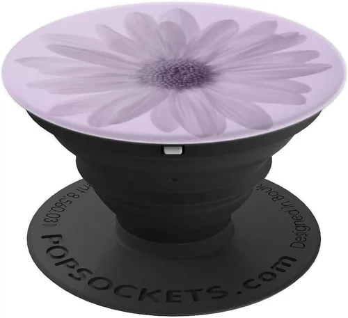 Vista 4 de PopSockets PopGrip estándar de Daisy Light Purple