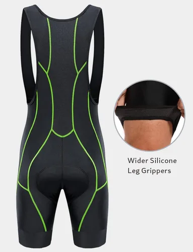 Vista 38 de Przewalski - Culote de ciclismo para hombre acolchado 3D, excelente rendimiento y mejor ajuste