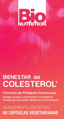 Vista 3 de Bio Nutrition Colesterol Wellness, 60 Cápsulas