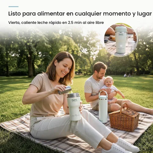 Vista 5 de Papablic [2026 NEW Upgraded] NutriWarm™ Portable Bottle Warmer