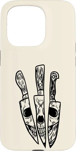 Vista 14 de Skull Reflected on Kitchen Knives Retro Chefs Cooks Gift Case for iPhone 17