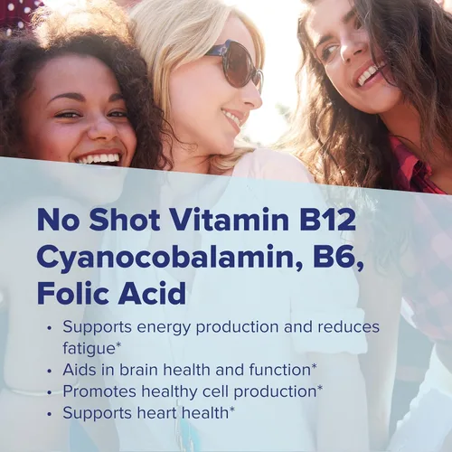 Vista 5 de Superior Source Tableta multivitamínica de ácido fólico B12/B6, 1000 mcg/2 mg/800 mcg, 60