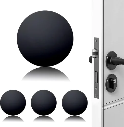 Vista 11 de Topes de Puerta Protector de Pared Protector Amortiguador Pomo de Puerta Mango de Puerta Parachoques Autoadhesivo Silenciador Goma Suave Almohadilla