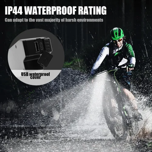 Vista 4 de Super Bright LED Bicycle Lights, Front and Rear Light Set for Bicycles, Bicycle Horn, Suitable for Adults, Children, Mountain Bikes and Road Bikes.