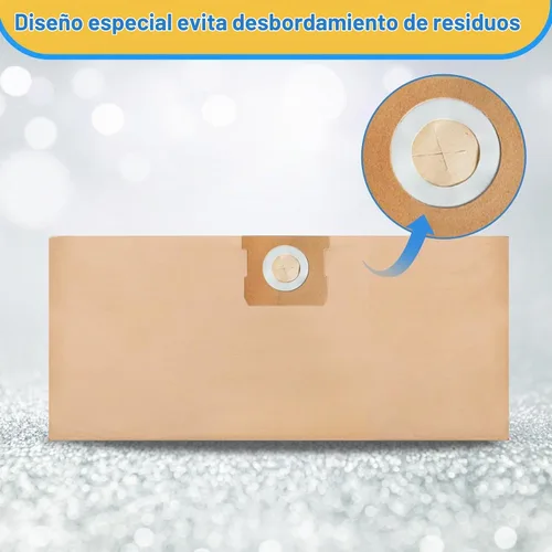 Vista 5 de 19-3100 Shop Vac Bags compatibles con aspiradora Stanley de 5-8 galones