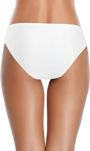 Vista 2 de Parte inferior de bikini para mujer, cobertura completa, parte inferior de Blanco