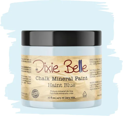 Vista 260 de Pintura para muebles con acabado de tiza Dixie Belle Paint Company - Amatista (4oz) - Pintura mineral de tiza chic púrpura profundo mate